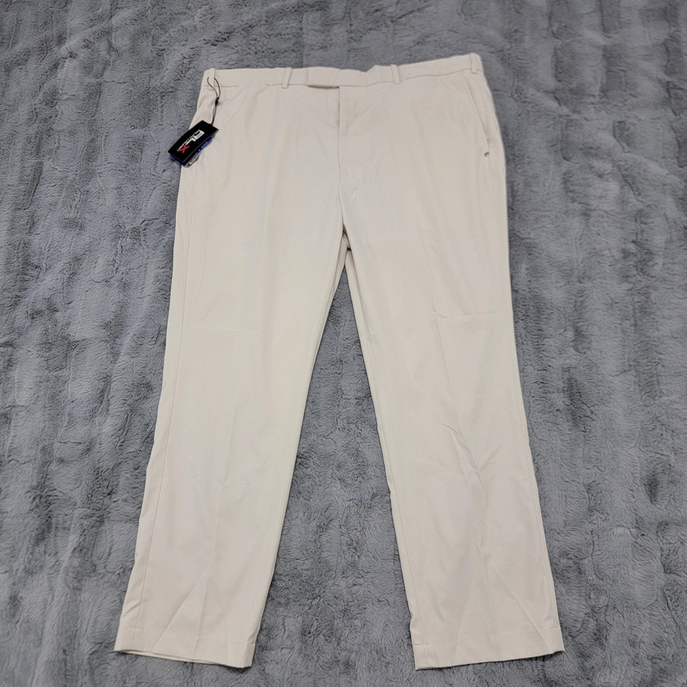 RLX Ralph Lauren Golf Pants Mens 42x30 Beige Spyglass Wicking Stretch Khakis